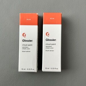 2 x NWT - Glossier Cloud Paint in Beam Duo Soft Peach